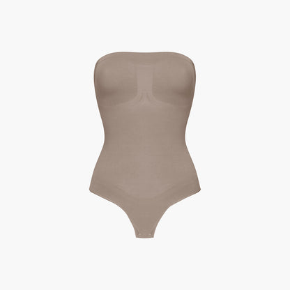 Trägerloser Bodysuit Sculpting Shapewear mit String