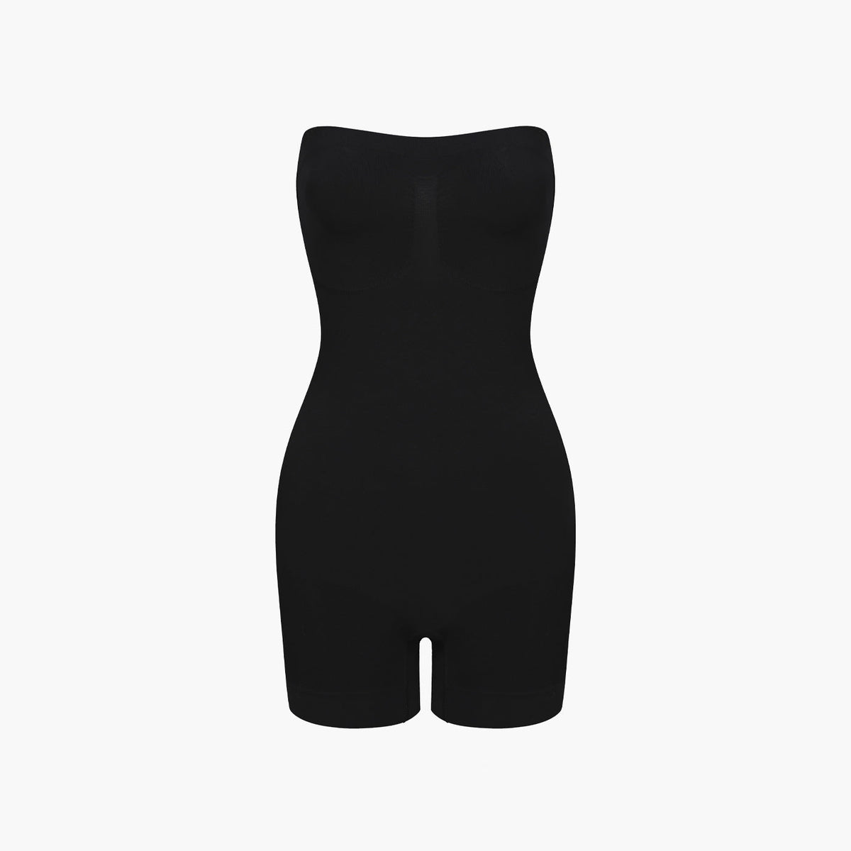 Trägerloser Bodysuit Sculpting Shapewear mit Shorts