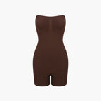 Trägerloser Bodysuit Sculpting Shapewear mit Shorts
