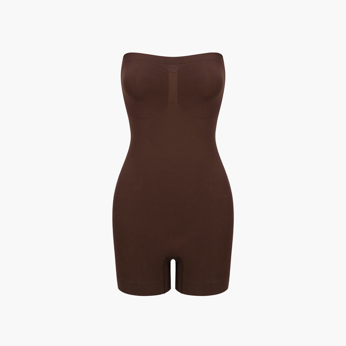 Trägerloser Bodysuit Sculpting Shapewear mit Shorts