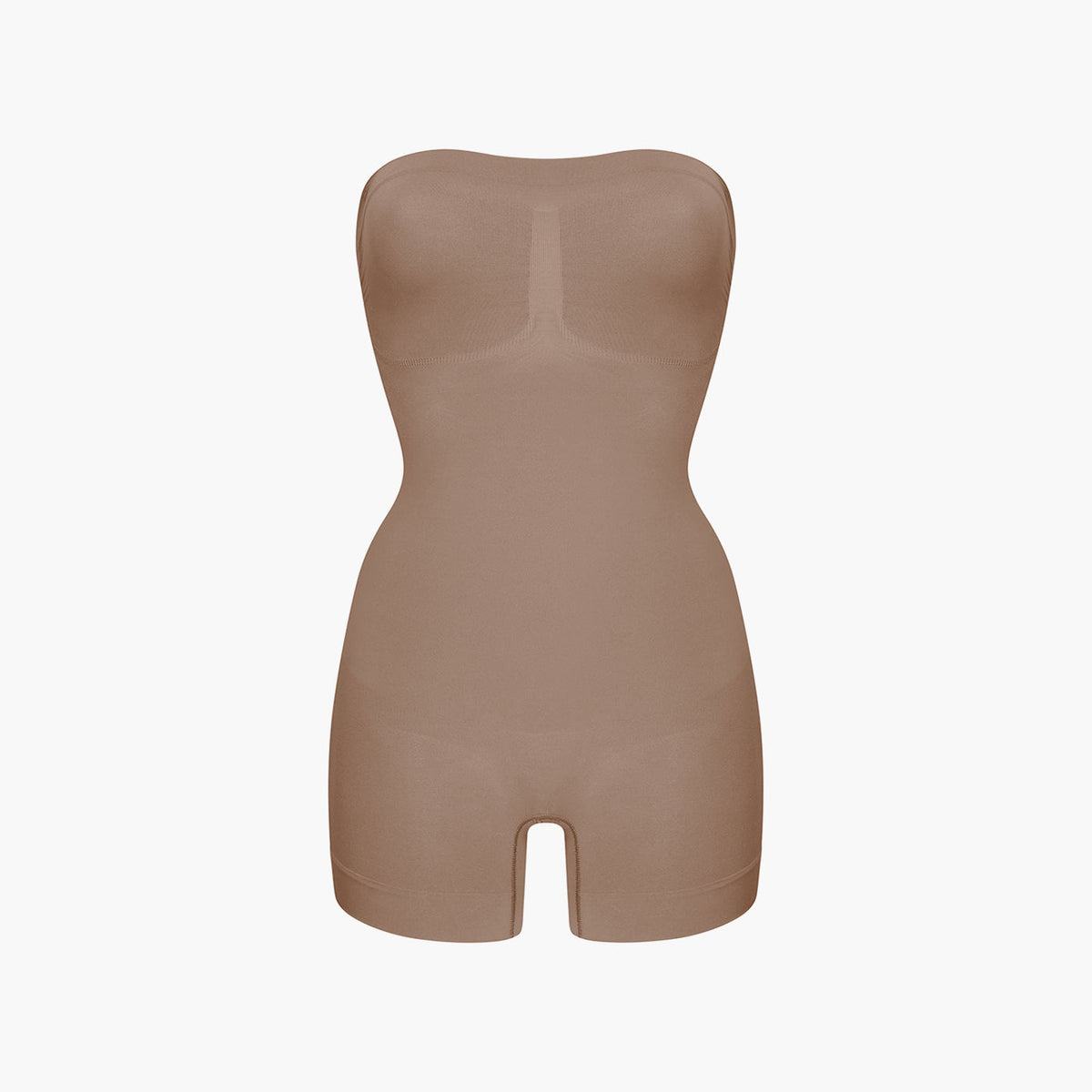 Trägerloser Bodysuit Sculpting Shapewear mit Shorts