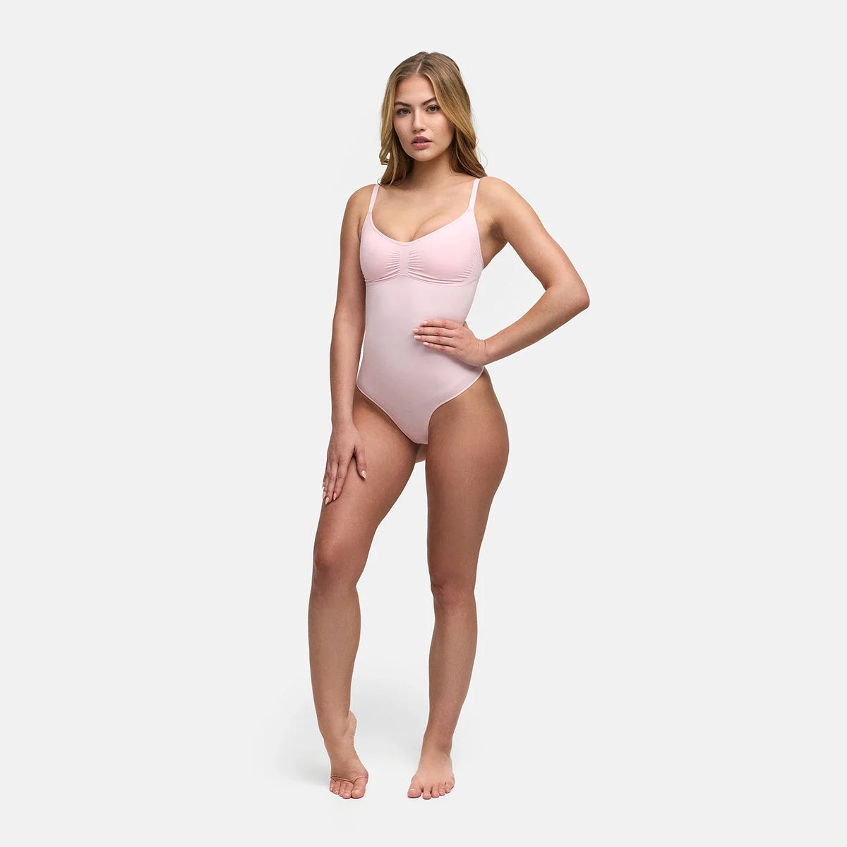 Bodysuit Sculpting Shapewear with Built-In Wireless Bra and String