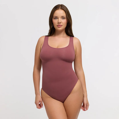 Clean Tank Sculpting Bodysuit with Slip