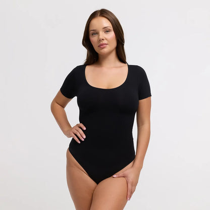 Clean Tshirt Sculpting Bodysuit with String