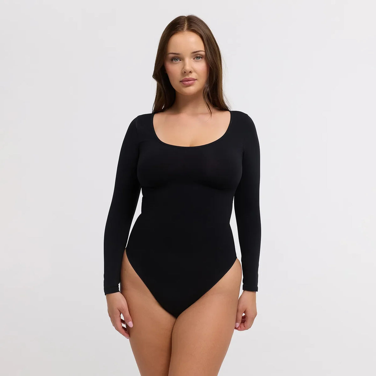 Clean Longsleeve Sculpting Bodysuit with String