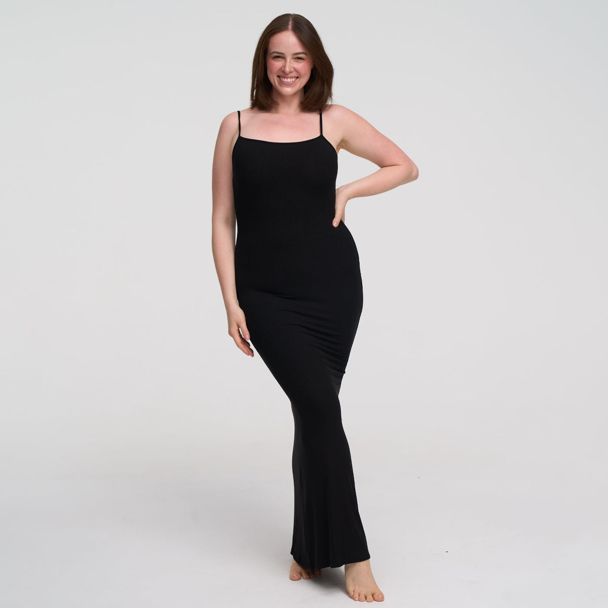 Ribbed Cami Maxikleid