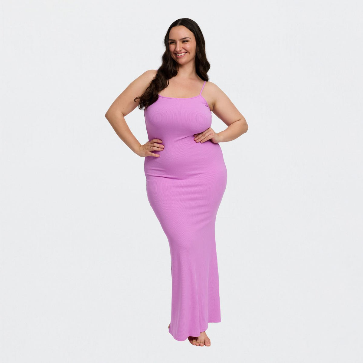 Ribbed Cami Maxikleid