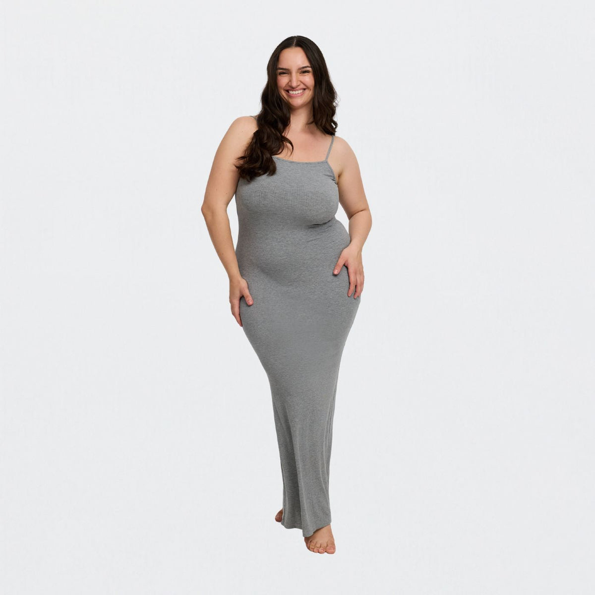Ribbed Cami Maxikleid