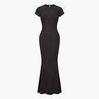 Ribbed T-Shirt Maxikleid