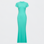 Ribbed T-Shirt Maxikleid