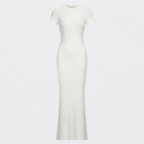 Ribbed T-Shirt Maxikleid