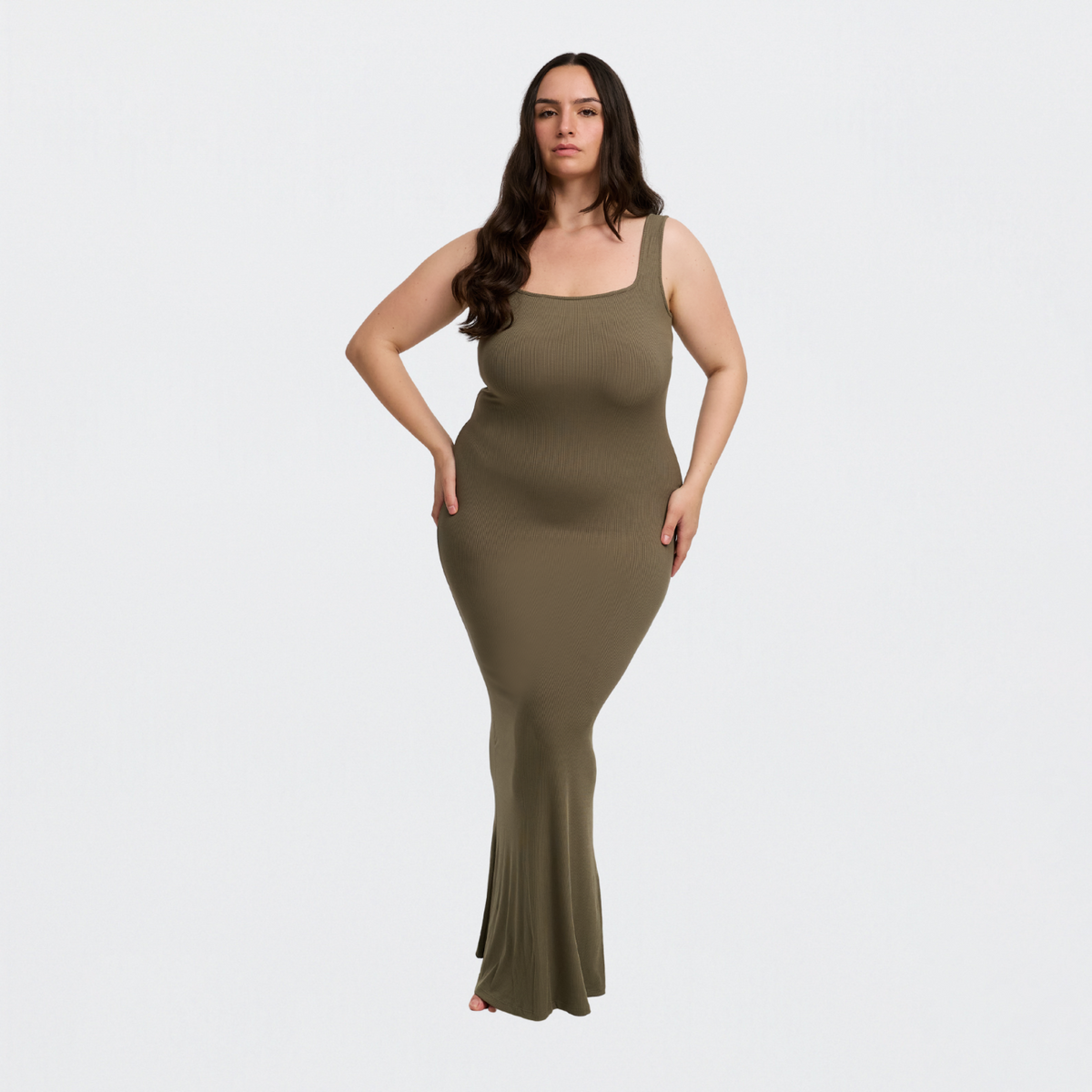 Ribbed Tank Top Maxikleid