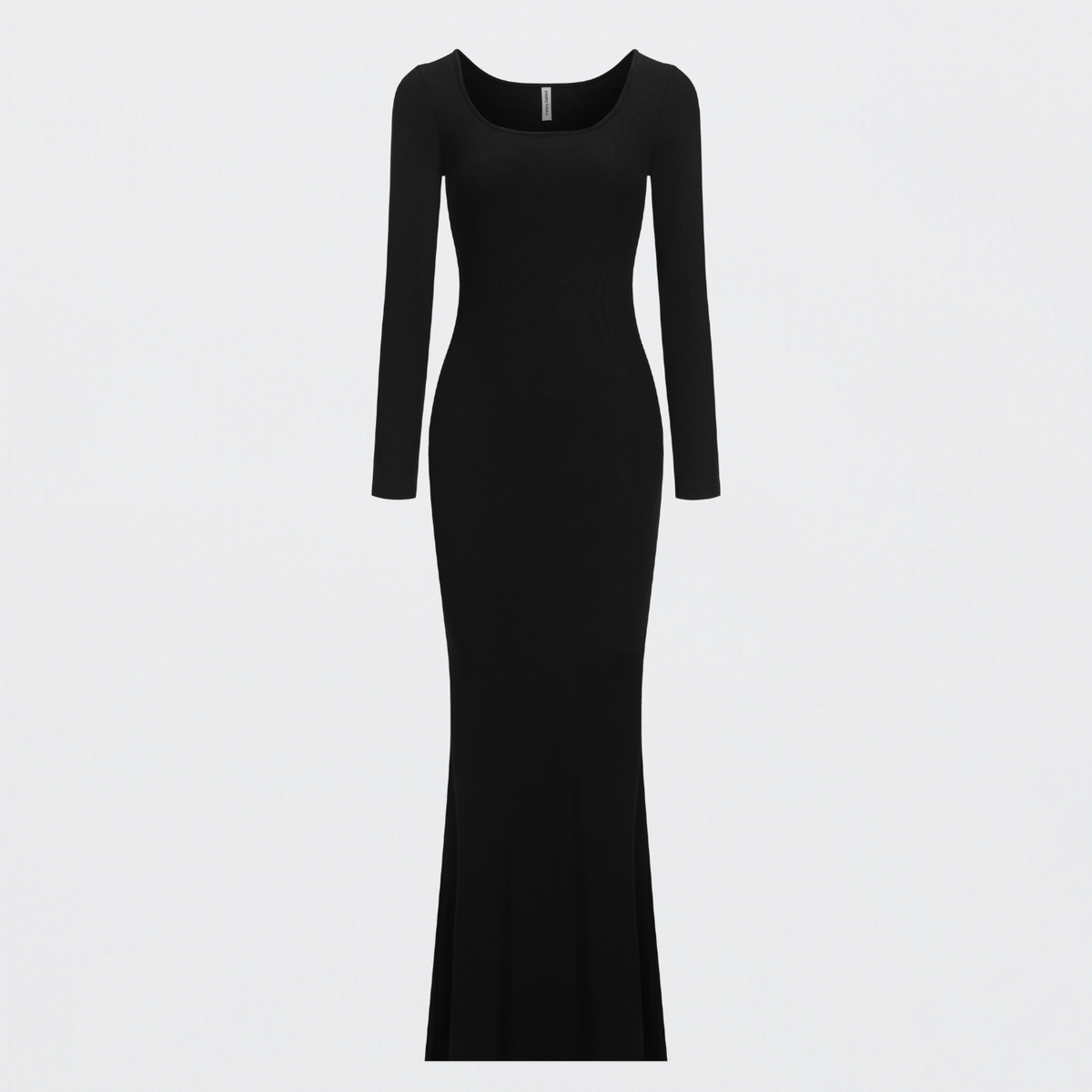 Ribbed Long Sleeve Maxikleid