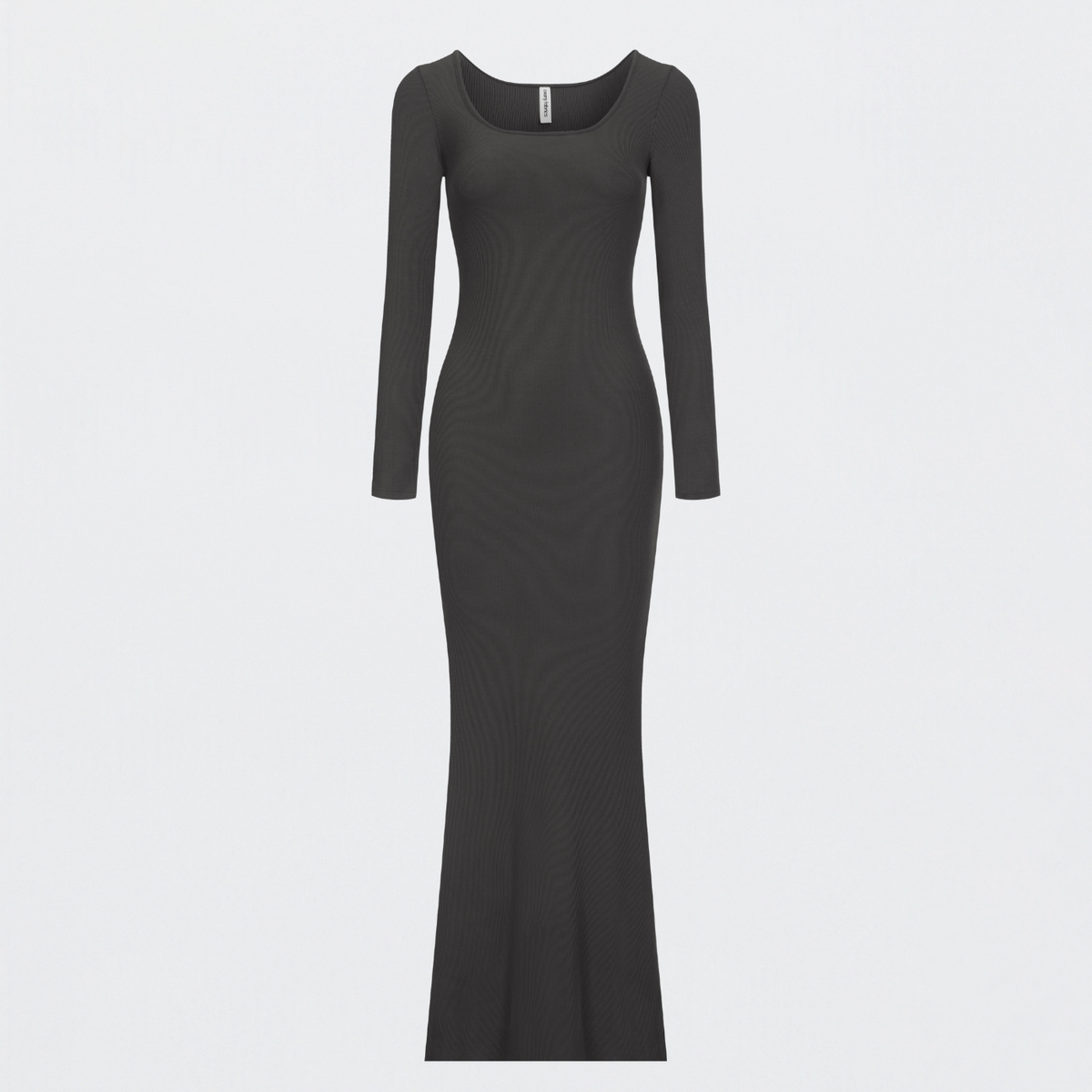 Ribbed Long Sleeve Maxikleid
