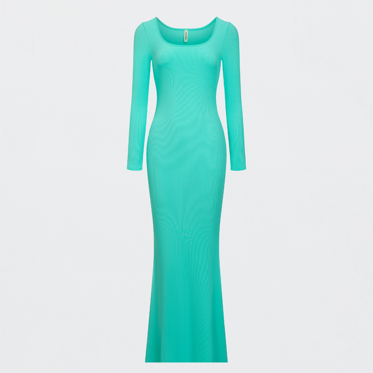 Ribbed Long Sleeve Maxikleid
