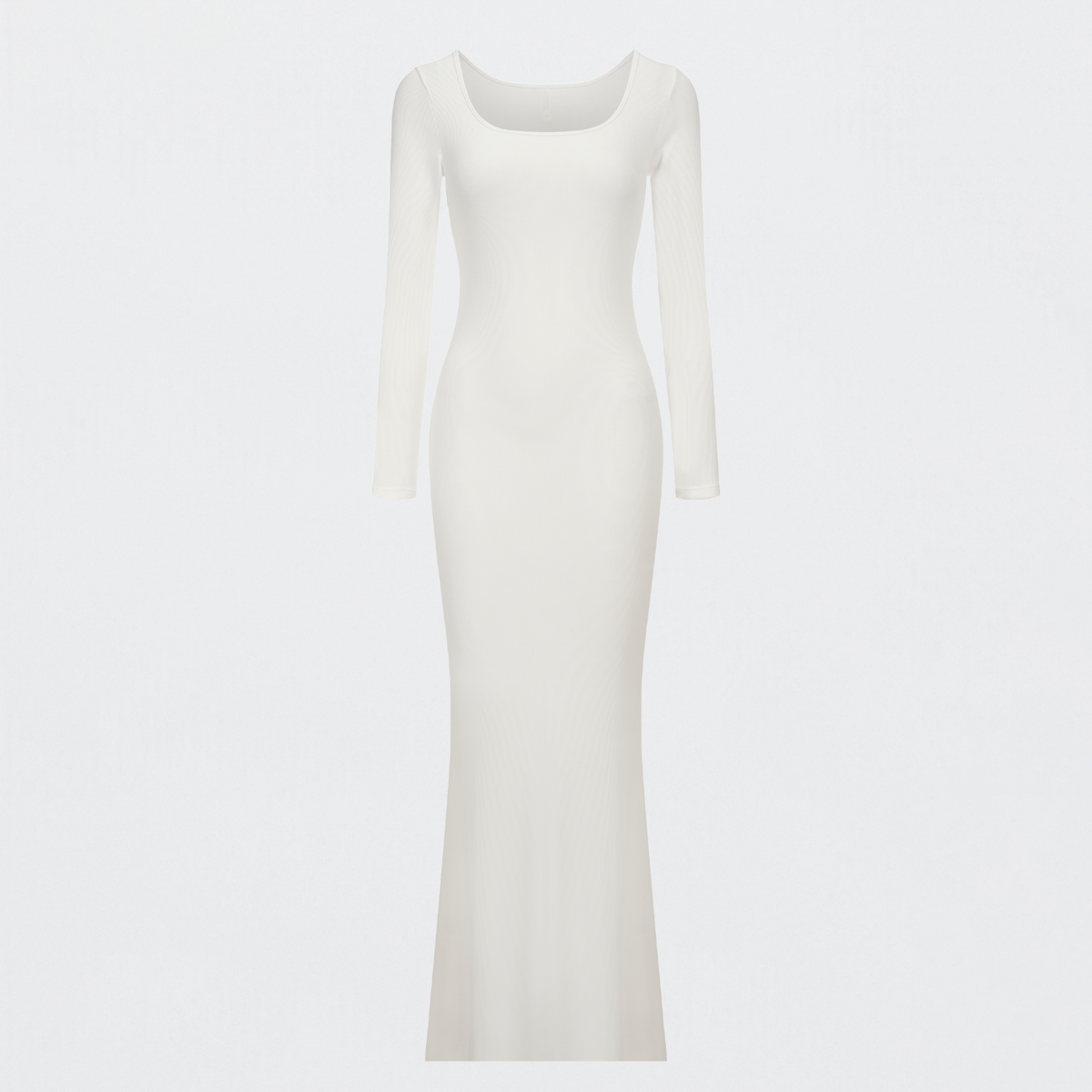 Ribbed Long Sleeve Maxikleid