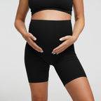Seamless Umstandsshorts mit hohem Bund