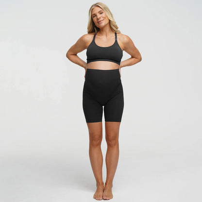 Seamless Umstandsshorts mit hohem Bund