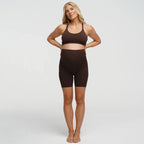 Seamless Umstandsshorts mit hohem Bund