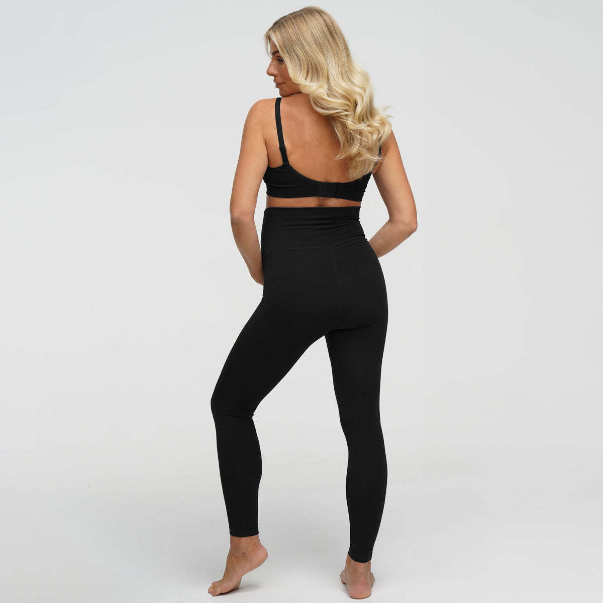 Seamless Umstandsleggings mit hohem Bund