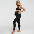 Seamless Umstandsleggings mit hohem Bund