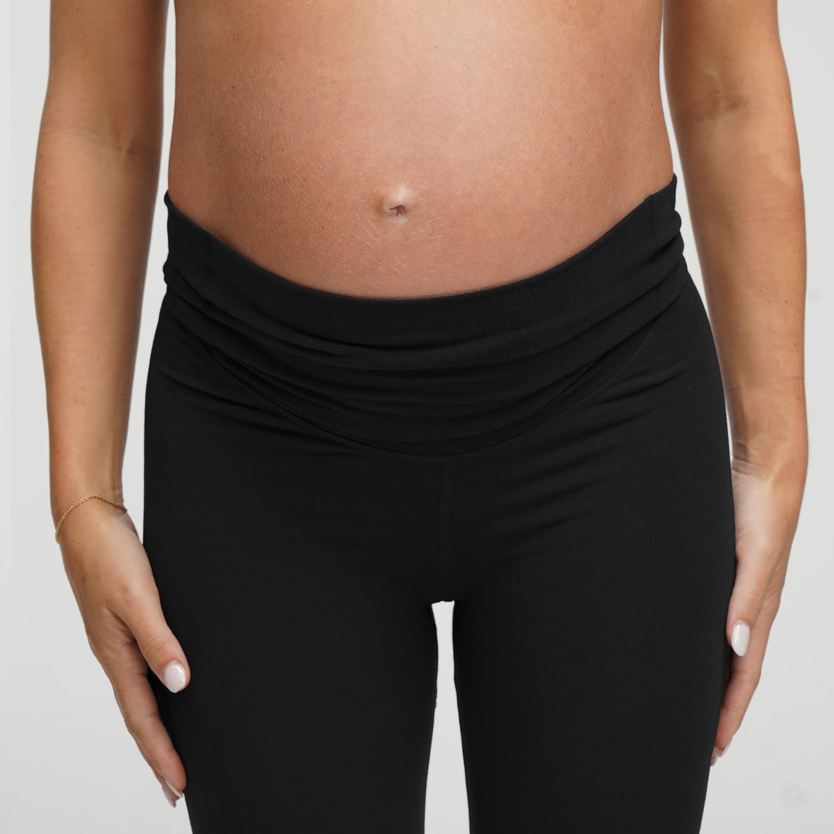 Seamless Umstandsleggings mit hohem Bund