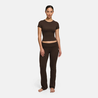 Cotton Flared Bootcut Leggings