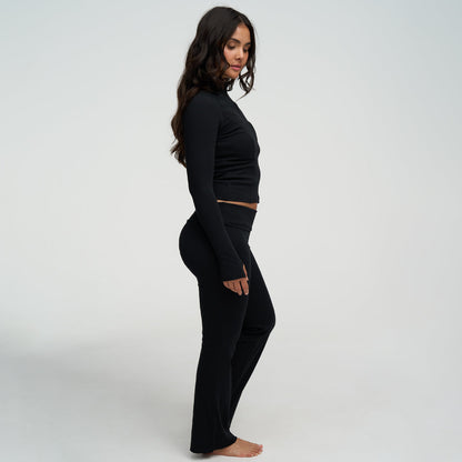 Cotton Body Fitted Zipper Jacke