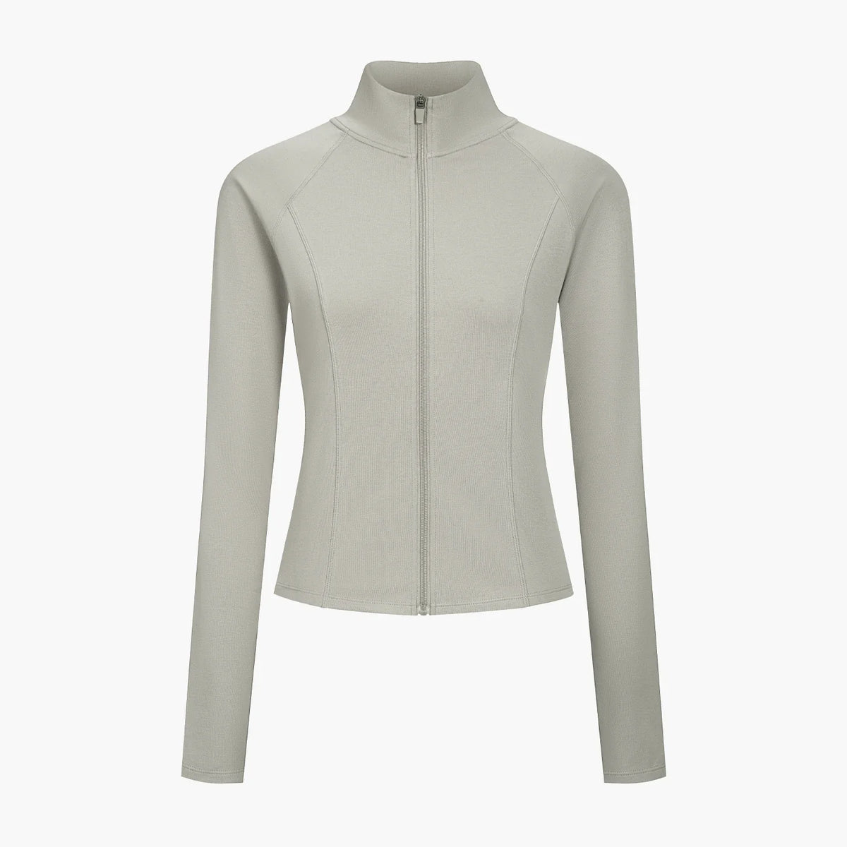 Cotton Body Fitted Zipper Jacke