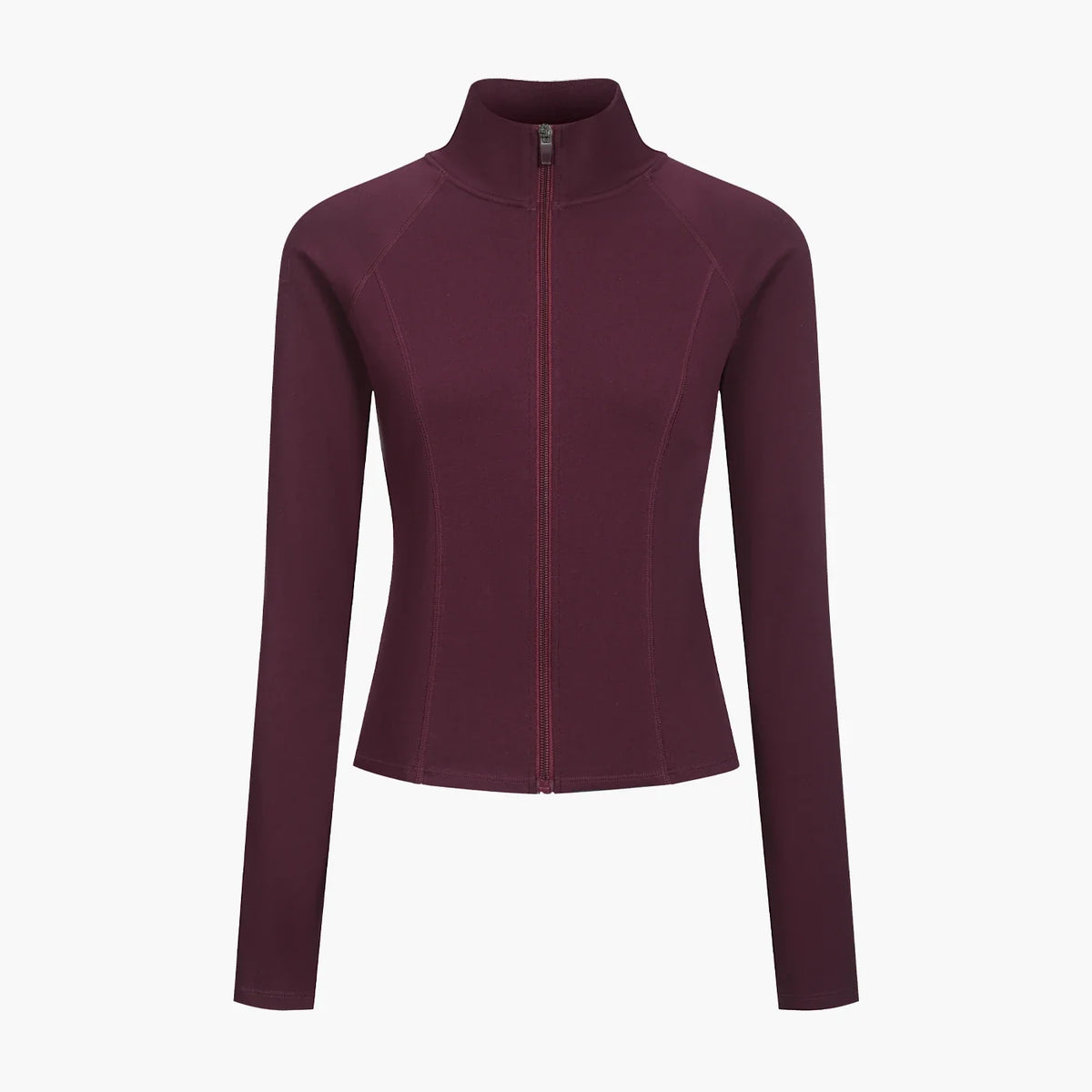 Cotton Body Fitted Zipper Jacke
