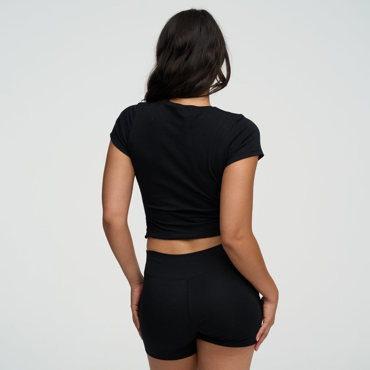 Cotton High-Waist Shorts