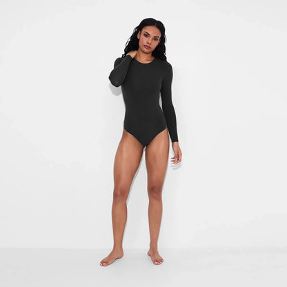 Crew Neck Longsleeve Bodysuit