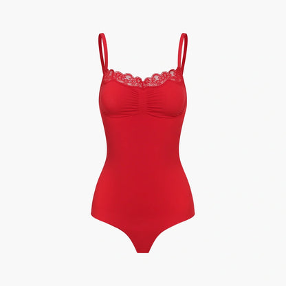 Lace Bodysuit Sculpting Shapewear mit String