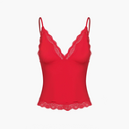 Deep Neck Lace Top