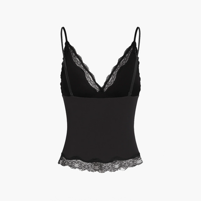 Deep Neck Lace Top