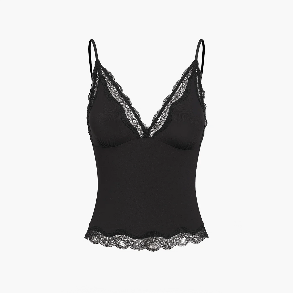 Deep Neck Lace Top