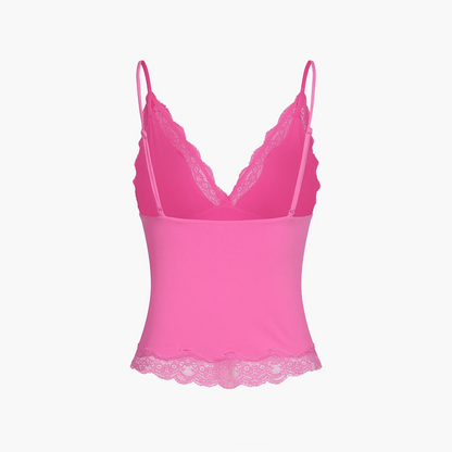 Deep Neck Lace Top