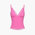 Deep Neck Lace Top