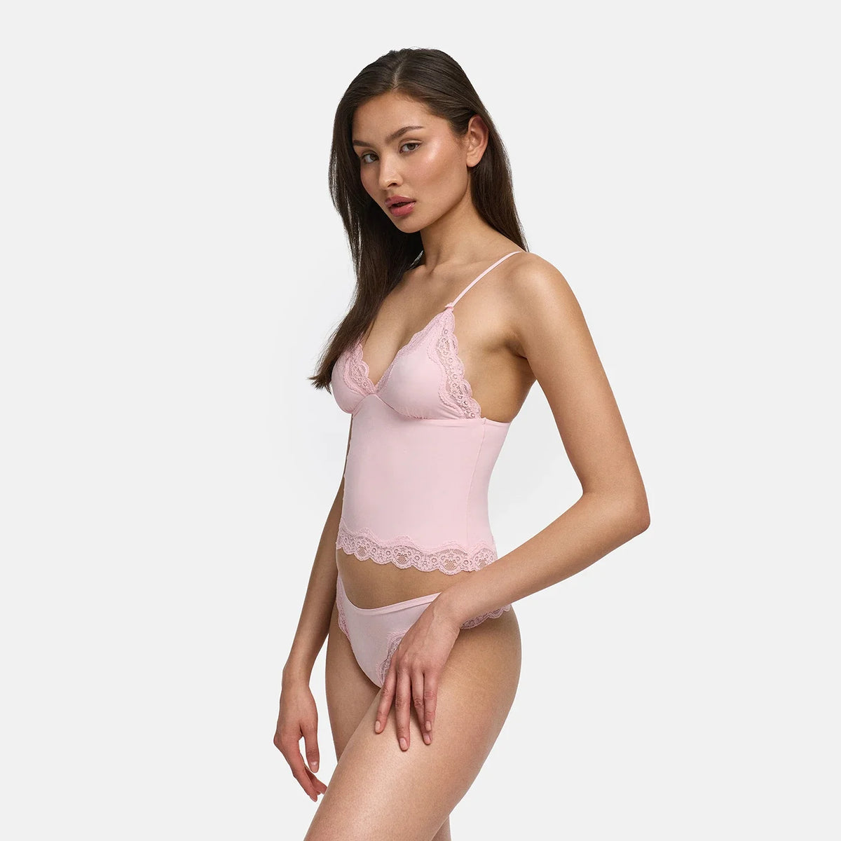 Deep Neck Lace Top