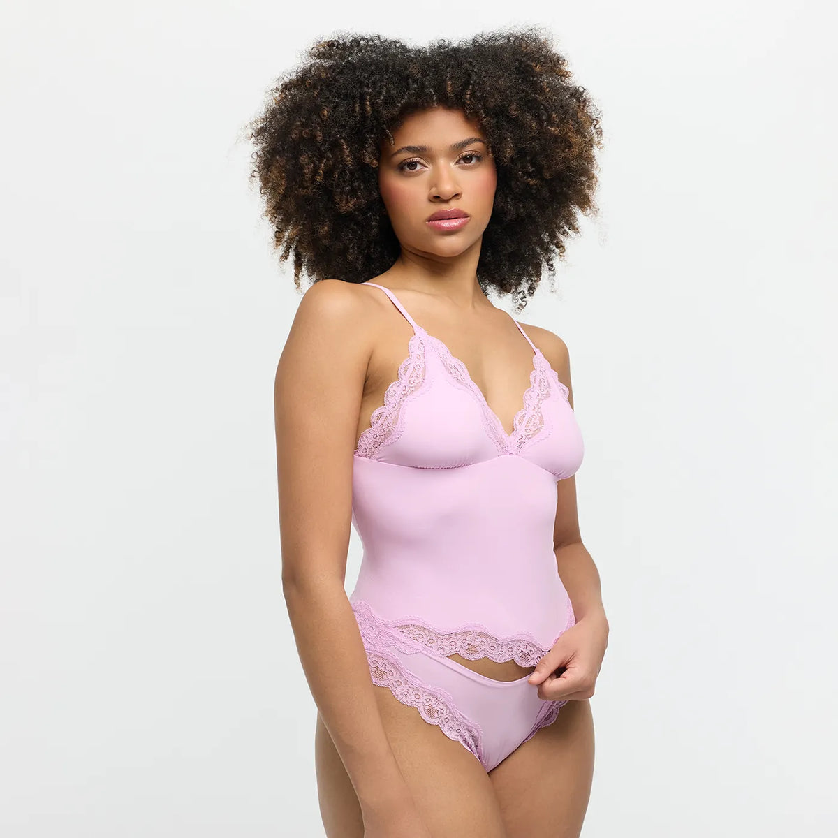 Deep Neck Lace Top