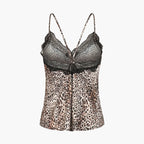 Satin Cami Top mit Spitze