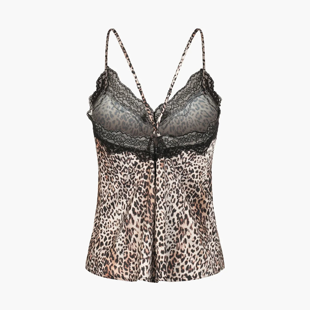 Satin Cami Top mit Spitze